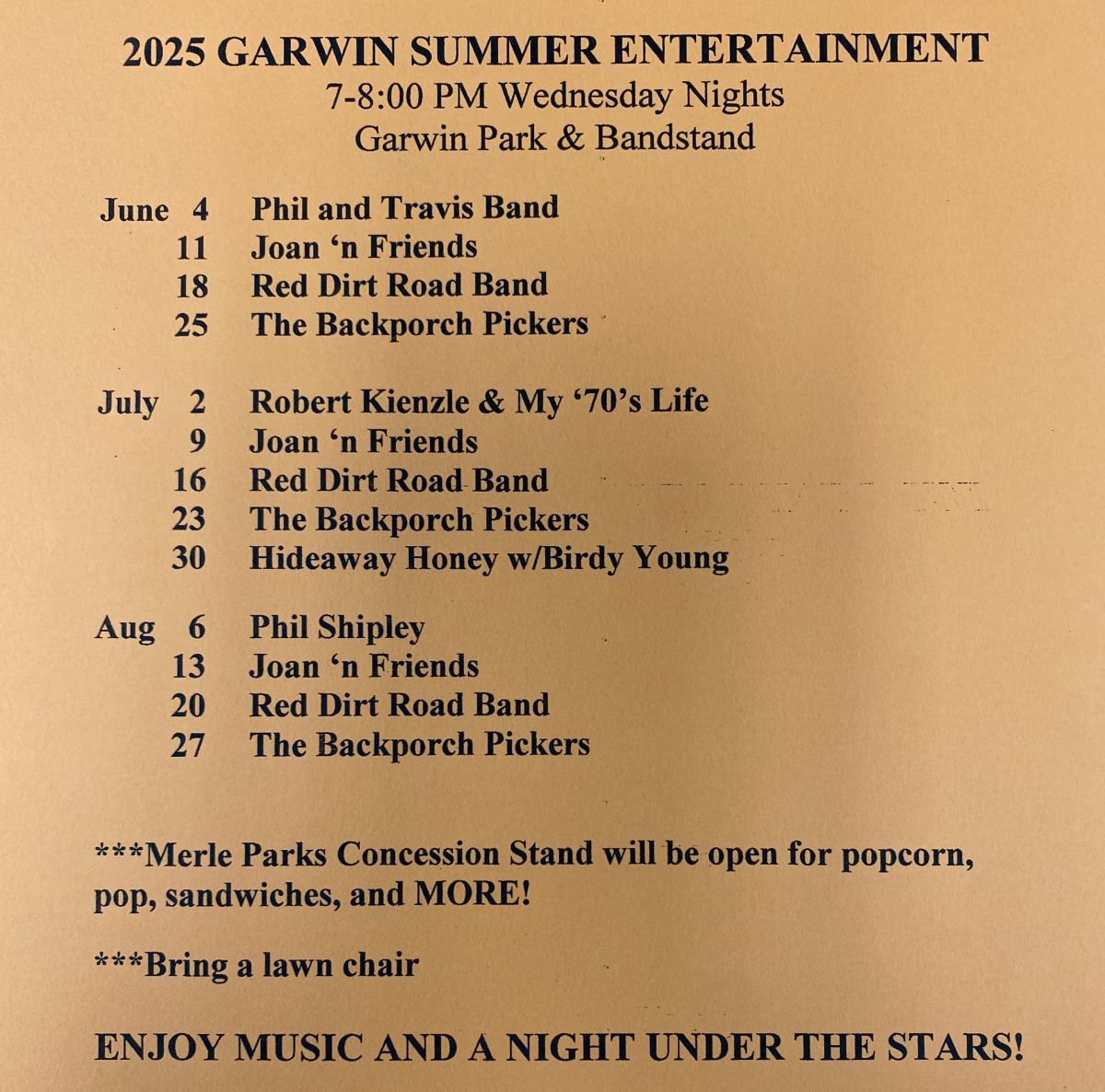 2025 Music in the Park